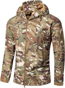 terepszínű softshell kabát