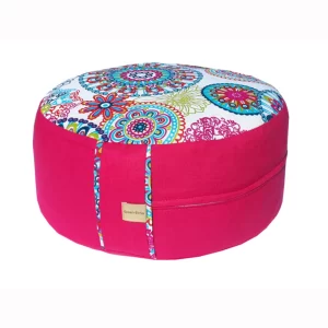 ciklámen mandalás meditációs párna