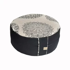 fekete-drapp meditációs párna