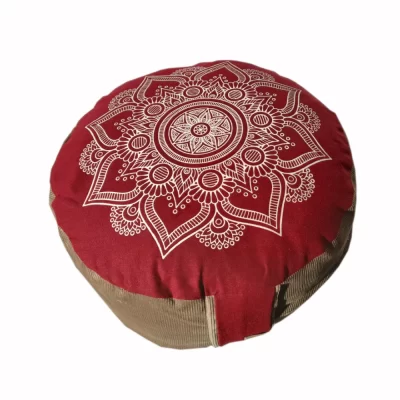 bordó mandalás meditációs párna