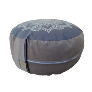 szürke-drapp meditációs párna